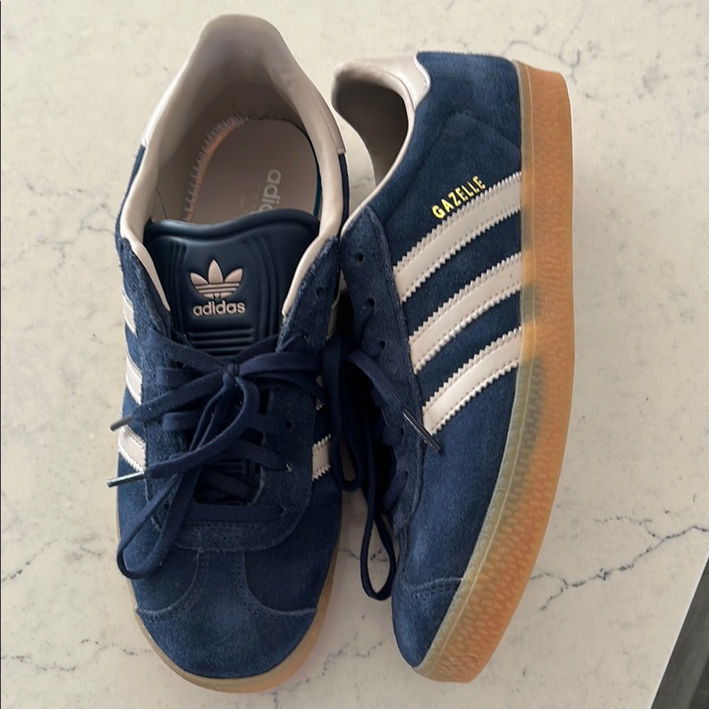 Adidas Gazelle Blue Suede Sneakers